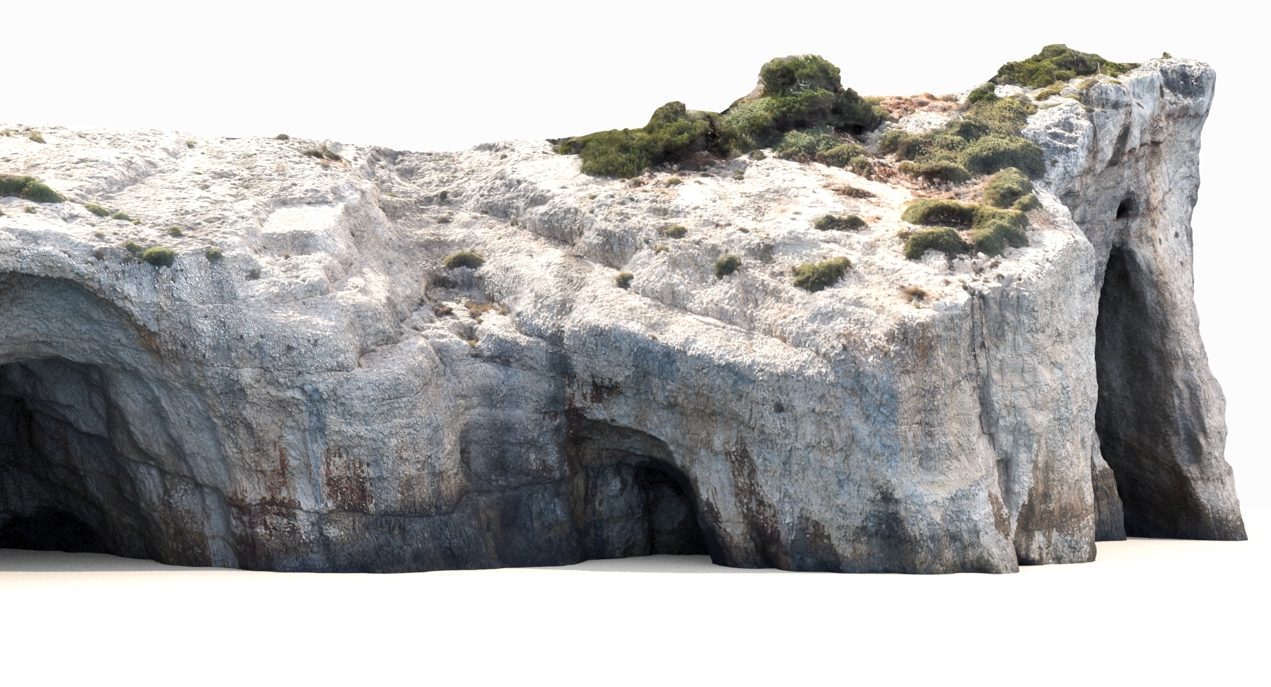 地中海悬崖3d模型