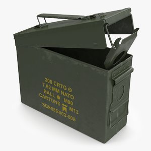 military cartridge box 3D model