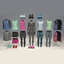mannequins clothes poses 3D model