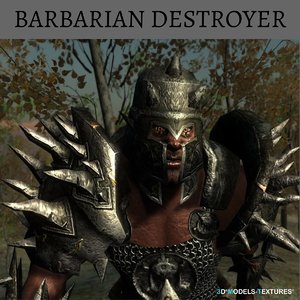 3D barbarian destroyer