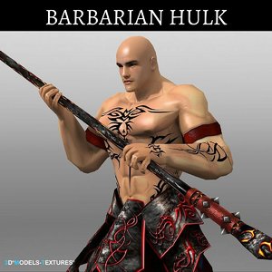 barbarian 3D model