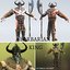 3D barbarian king model