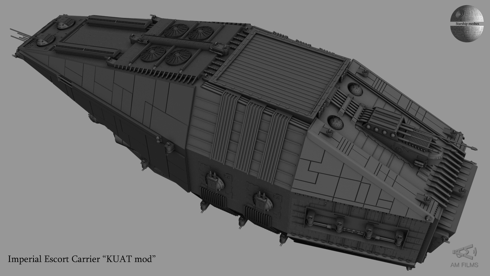 Imperial escort kuat transport 3D model - TurboSquid 1210951