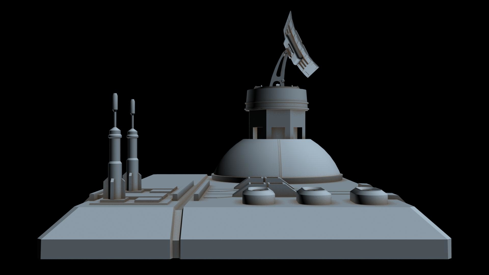 Sci-fi radar station 3 3D - TurboSquid 1210961