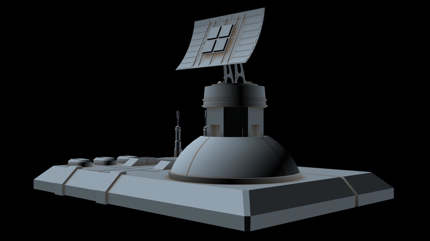 Sci-fi radar station 3 3D - TurboSquid 1210961