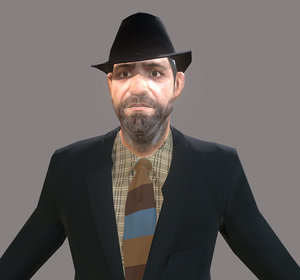 3D detective urban man