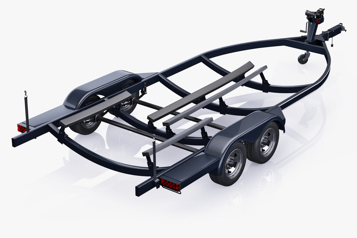 3D boat trailer TurboSquid 1211086