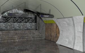 station metro 3D model