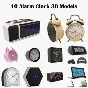3D alarm clock model