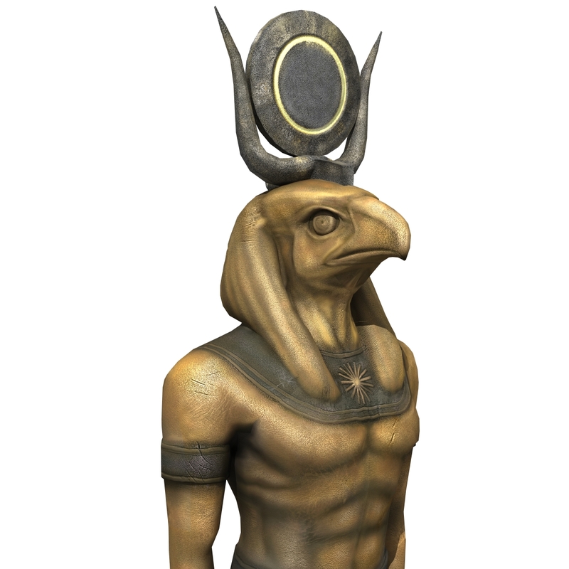  Horus  statue 3D  model  TurboSquid 1211406