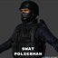 3D model swat policeman man