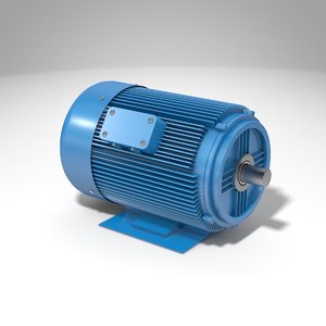 typical electric motor 3D model