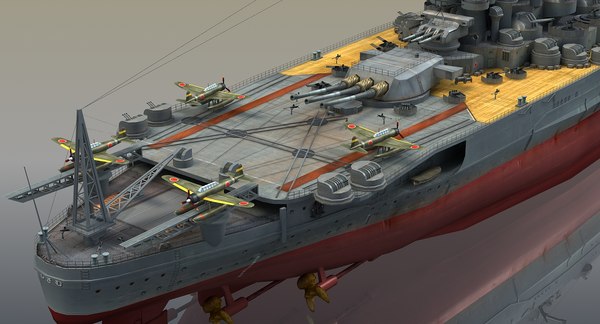 3D Ijn Musashi - TurboSquid 1211784