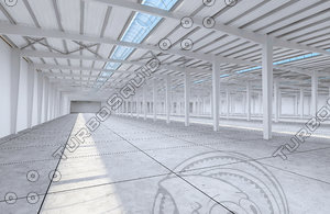 factory interior 3D model