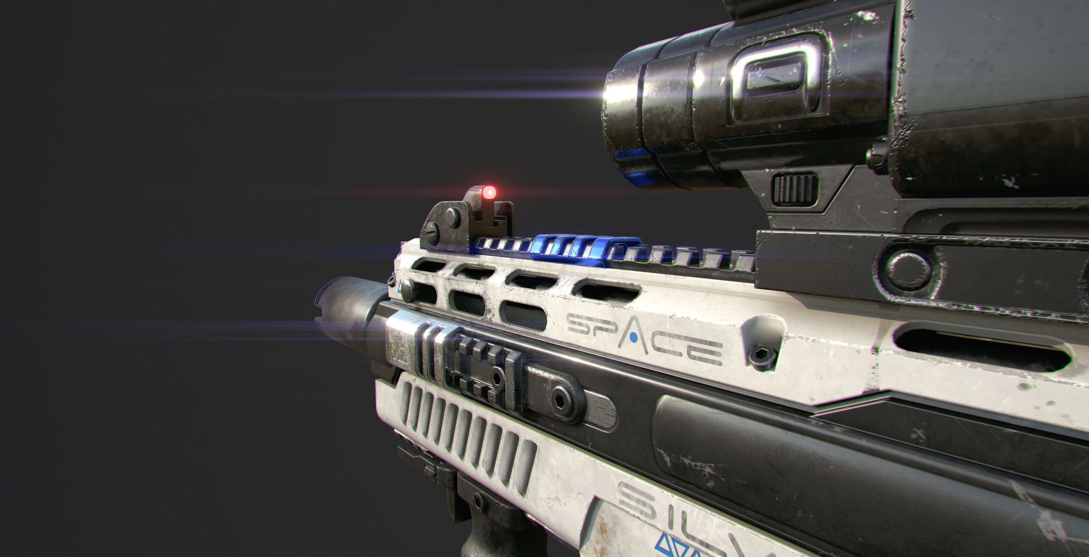 3D sci-fi battle rifle model - TurboSquid 1211900