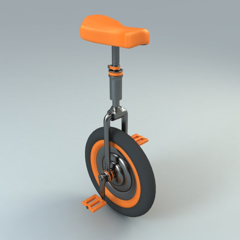 Unicycle 3D model TurboSquid 1211909