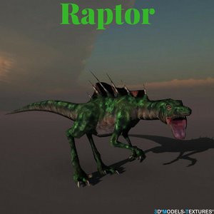 raptor 3D model