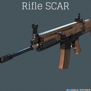 rifle modern 3D model