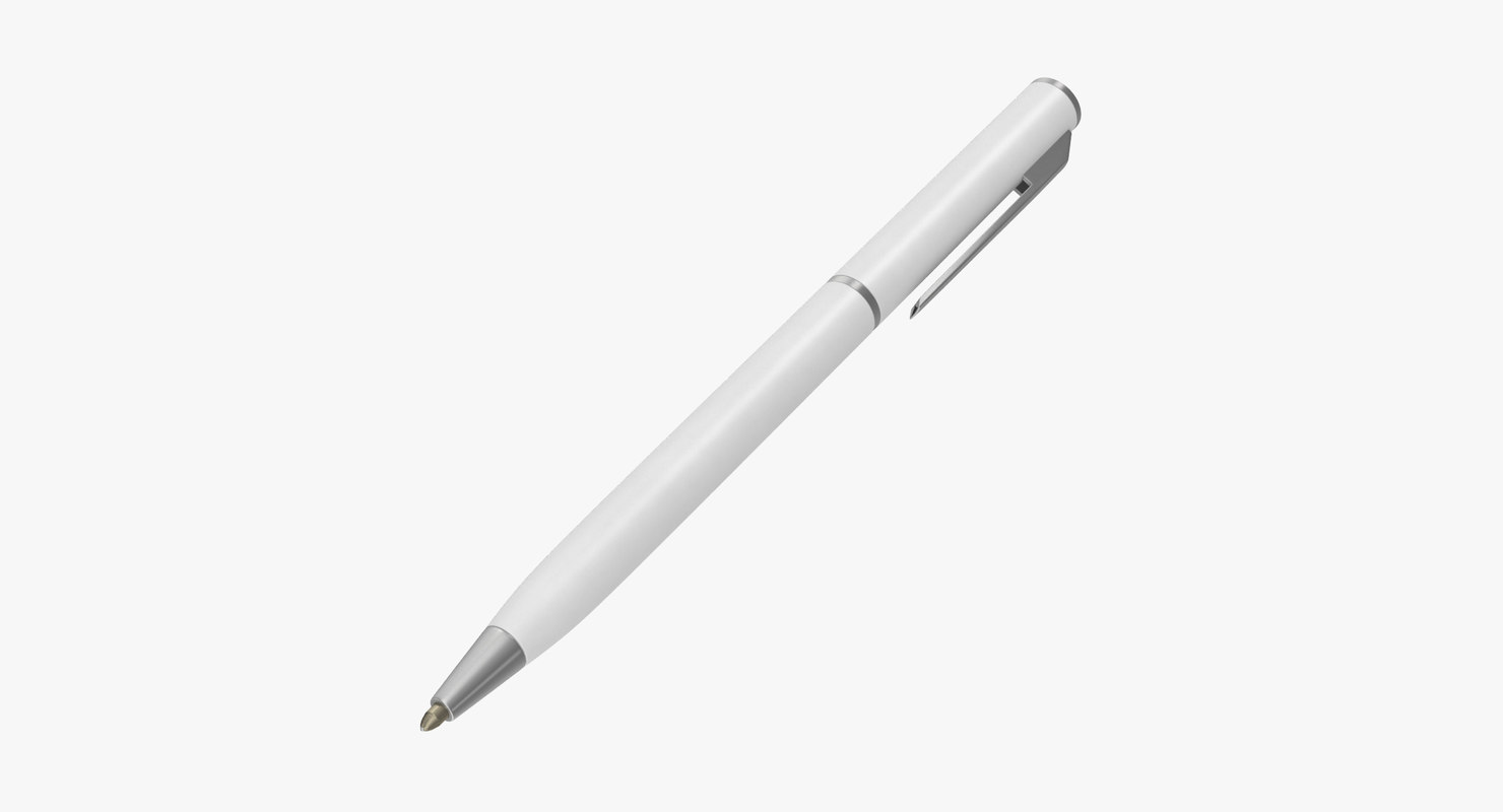 Ручка белая мокап