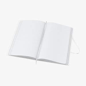 moleskine sketchbook 01 02 3D model