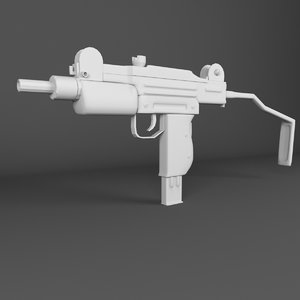 3D uzi weapon
