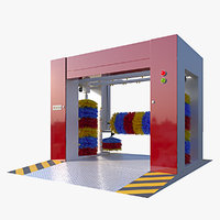 car wash model 3d