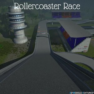3D road race track model