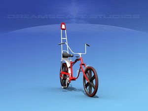chopper style bicycles 3D model