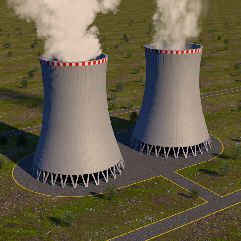 3D nuclear towers - TurboSquid 1212710