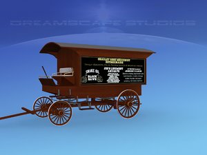 3D wagon medicine model