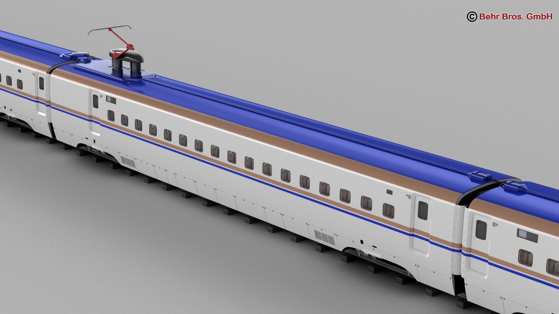 3D shinkansen e7 TurboSquid 1212816