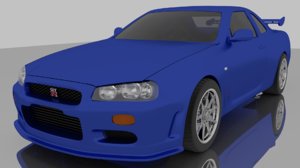 nissan skyline gtr r-34 3D