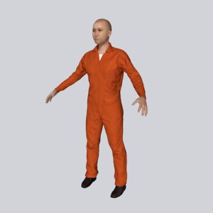 3D model man male human
