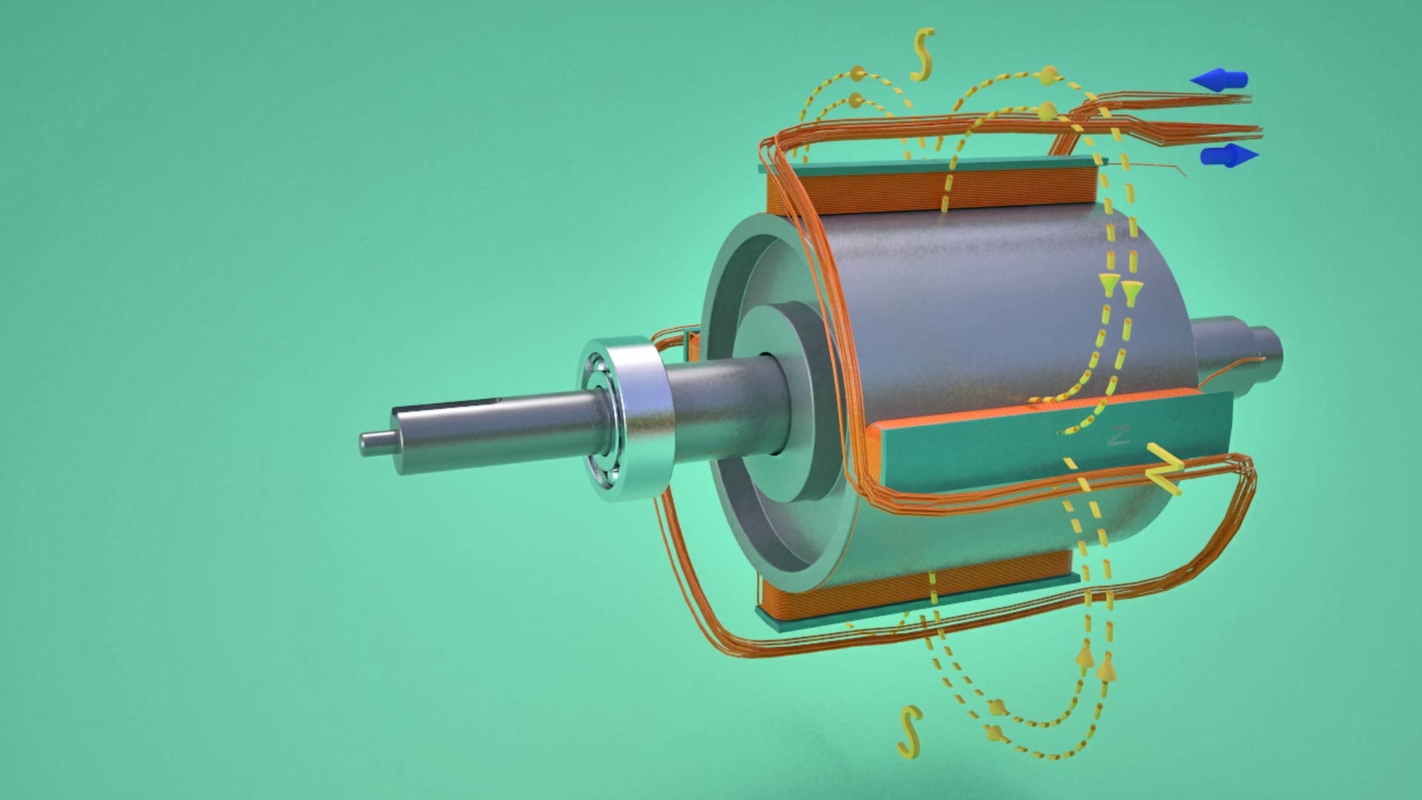 3D alternator dc generator TurboSquid 1212964