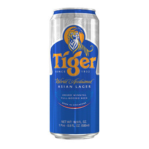 3D model tiger beer 500ml