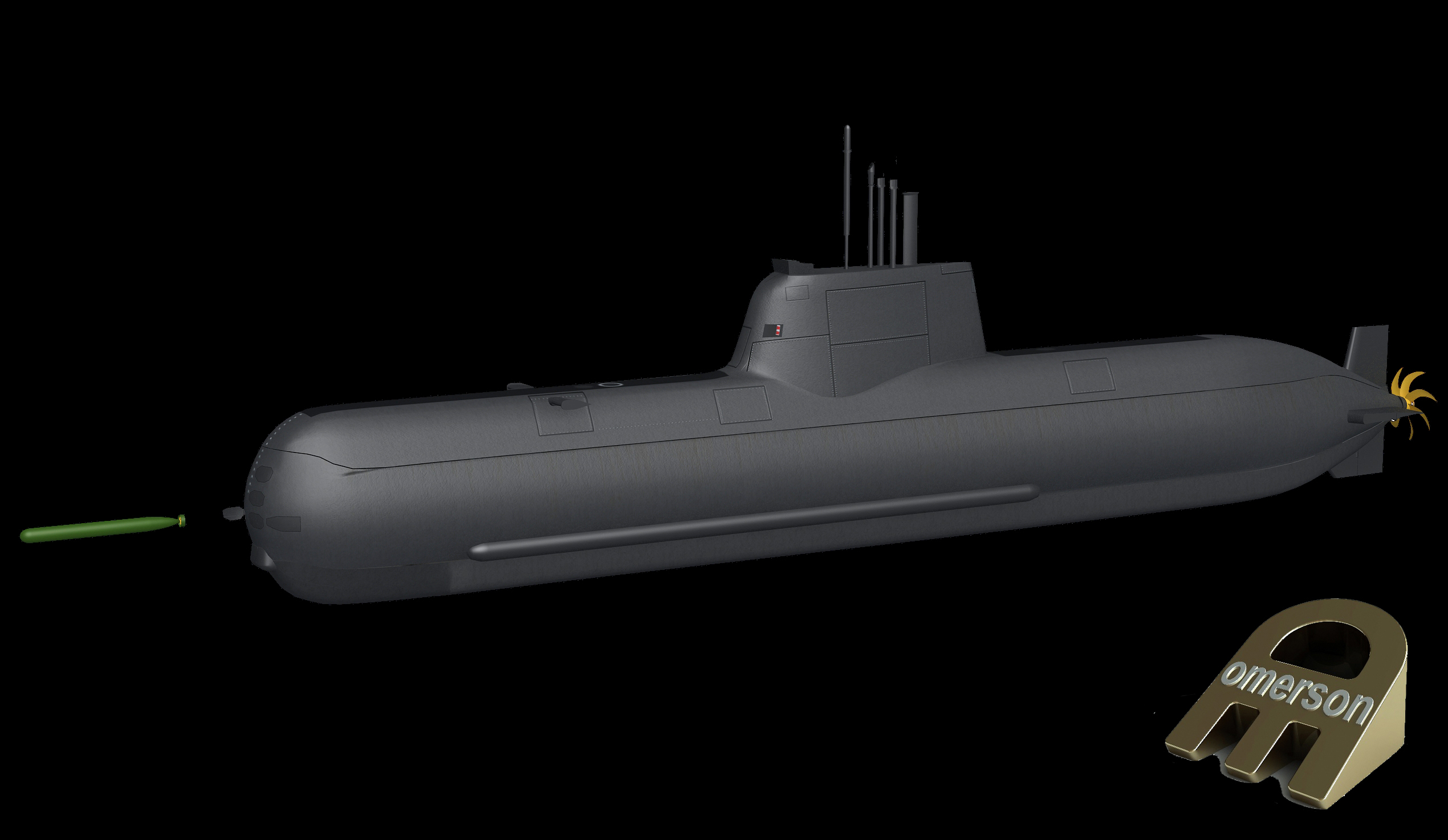 3D german submarine model - TurboSquid 1213075