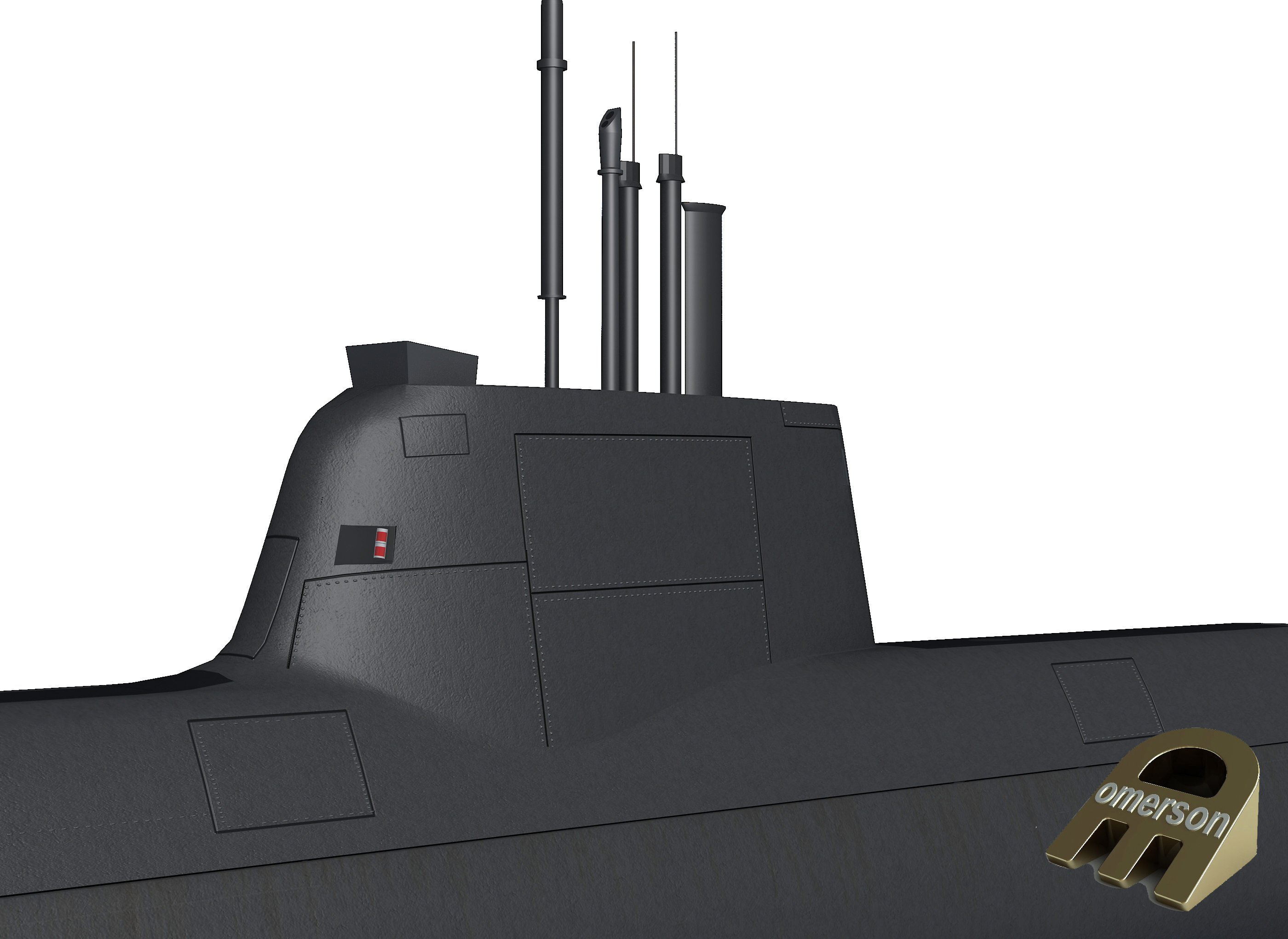 德国潜艇型2123d模型