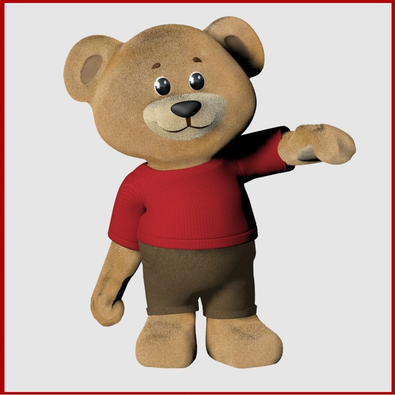 3D teddy bear rigged fur - TurboSquid 1213234