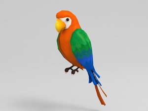 3D model parrot