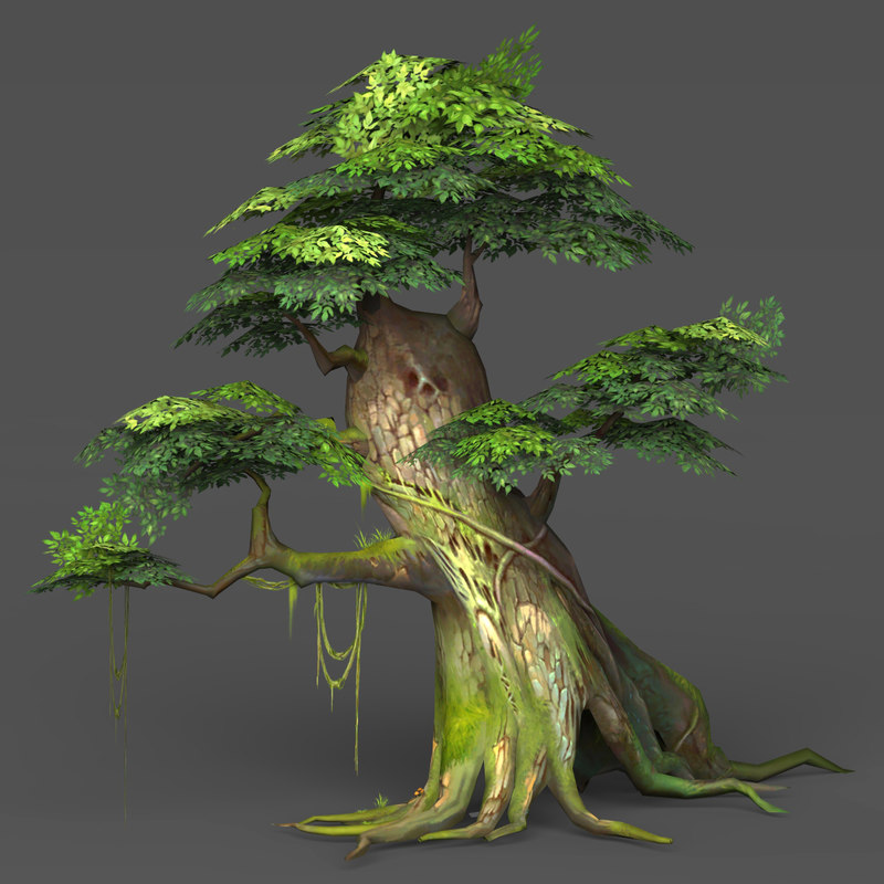 3D ready realistic tree games TurboSquid 1213330