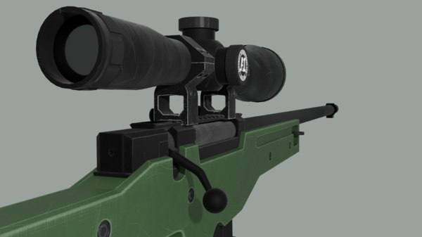 Accuracy international awp rifle 3D model - TurboSquid 1213444