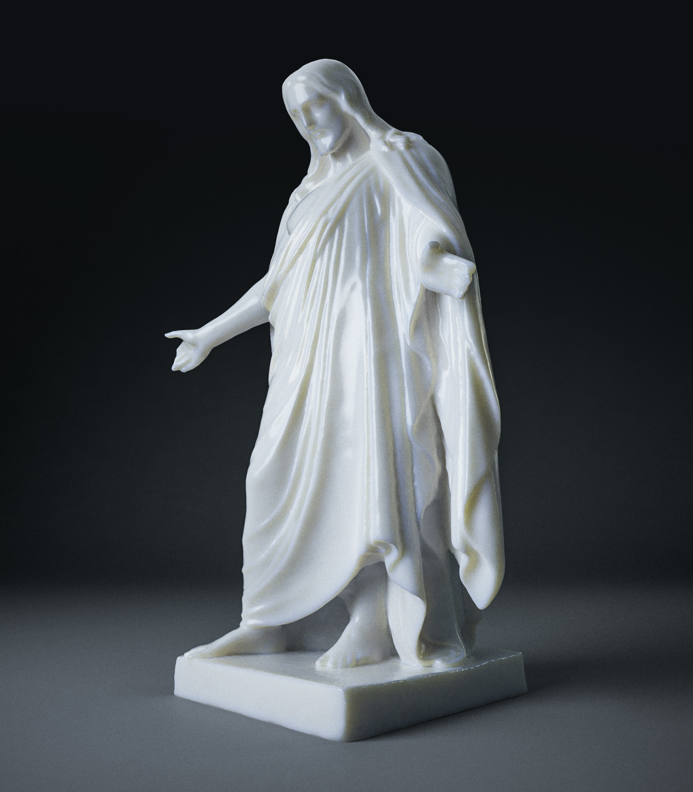 3d model statue of jesus christ