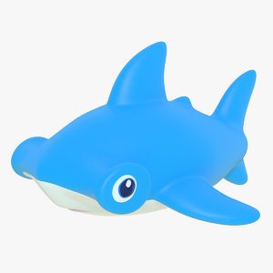 3D model rubber shark 01