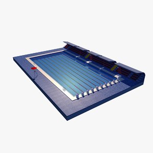 3D olympic swimming pool