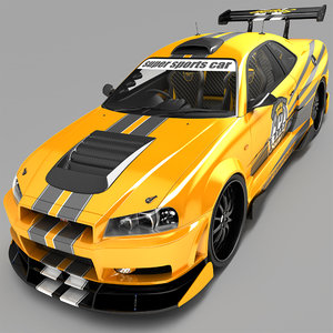nissan skyline r35 3D model