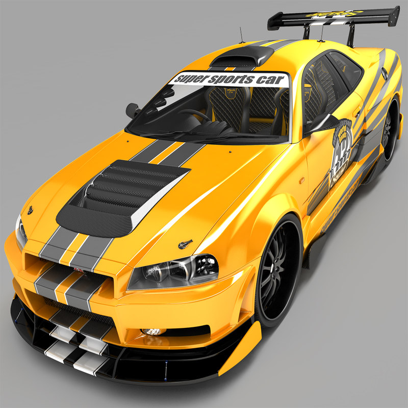 Nissan skyline 3d model