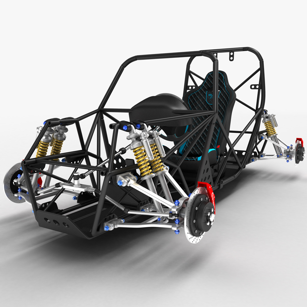 Sports Car Skeleton 3D model CGTrader