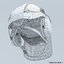 3D professional helmet work height model