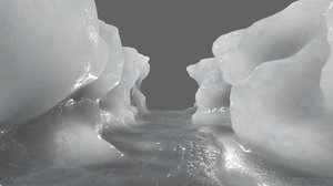 ice canyon 3D model