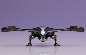 3D drone sci-fi model